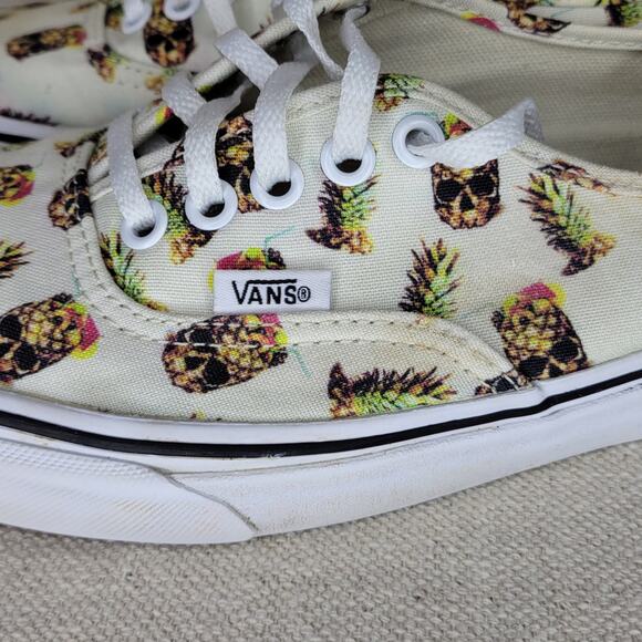 VANS Drained & Confused Aloha Pineapple Skull Low Sneakers Unisex M 7.5/ W 9 - Picture 9 of 14